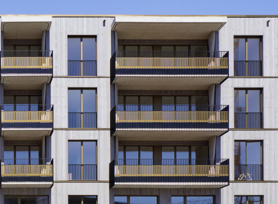Elementbau Fassade Erlenmatt Ost Basel